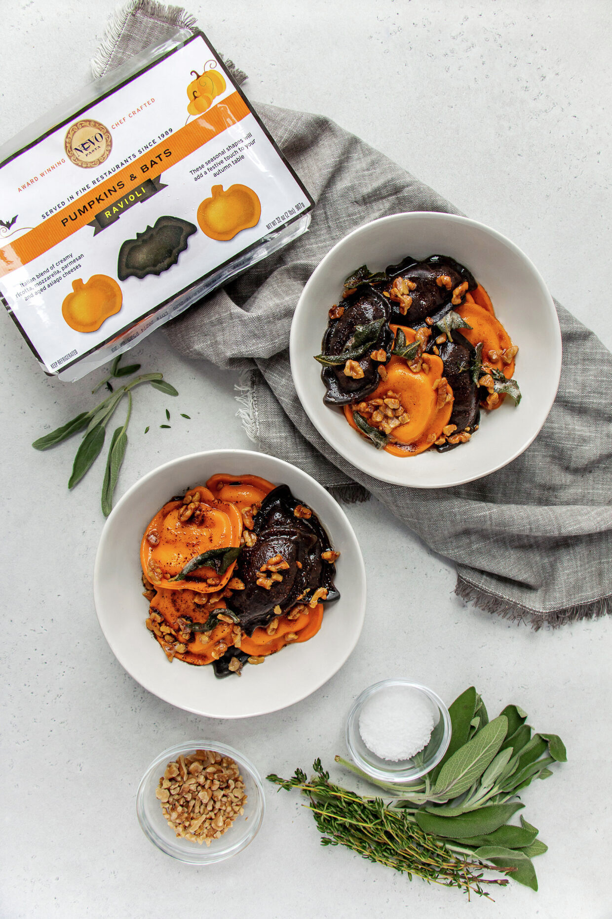 Pumpkins & Bats Ravioli