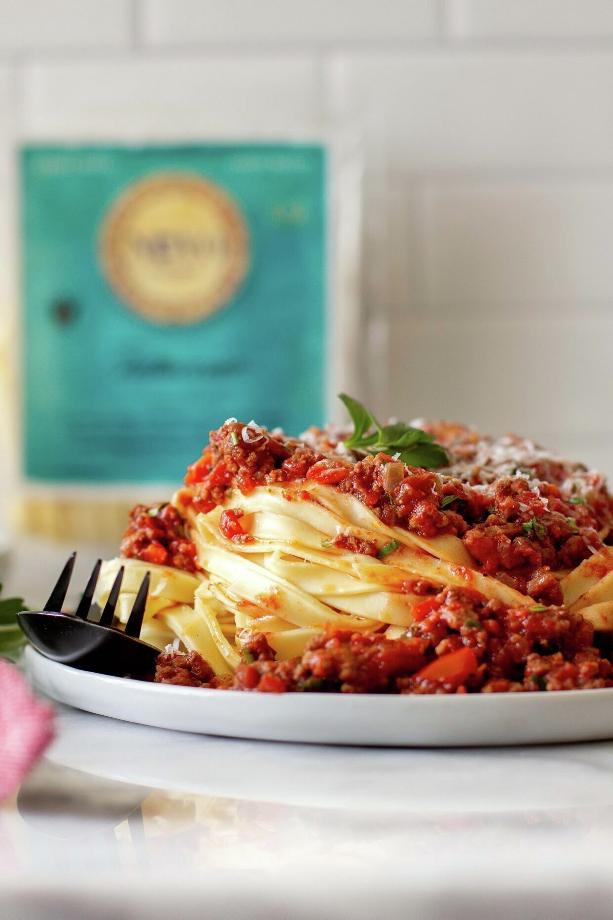 Fettuccine with Tuscan Meat Sauce