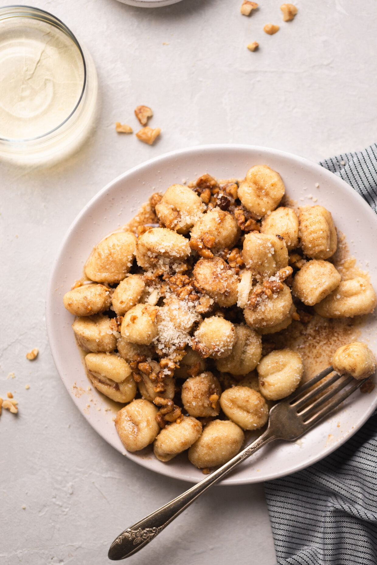 Classic Potato Gnocchi with Brown Butter, Parmigiano Reggiano and Walnuts