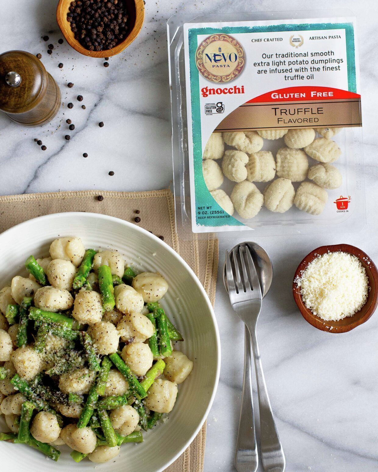 Truffled Gnocchi with Brown Butter and Penciled Asparagus