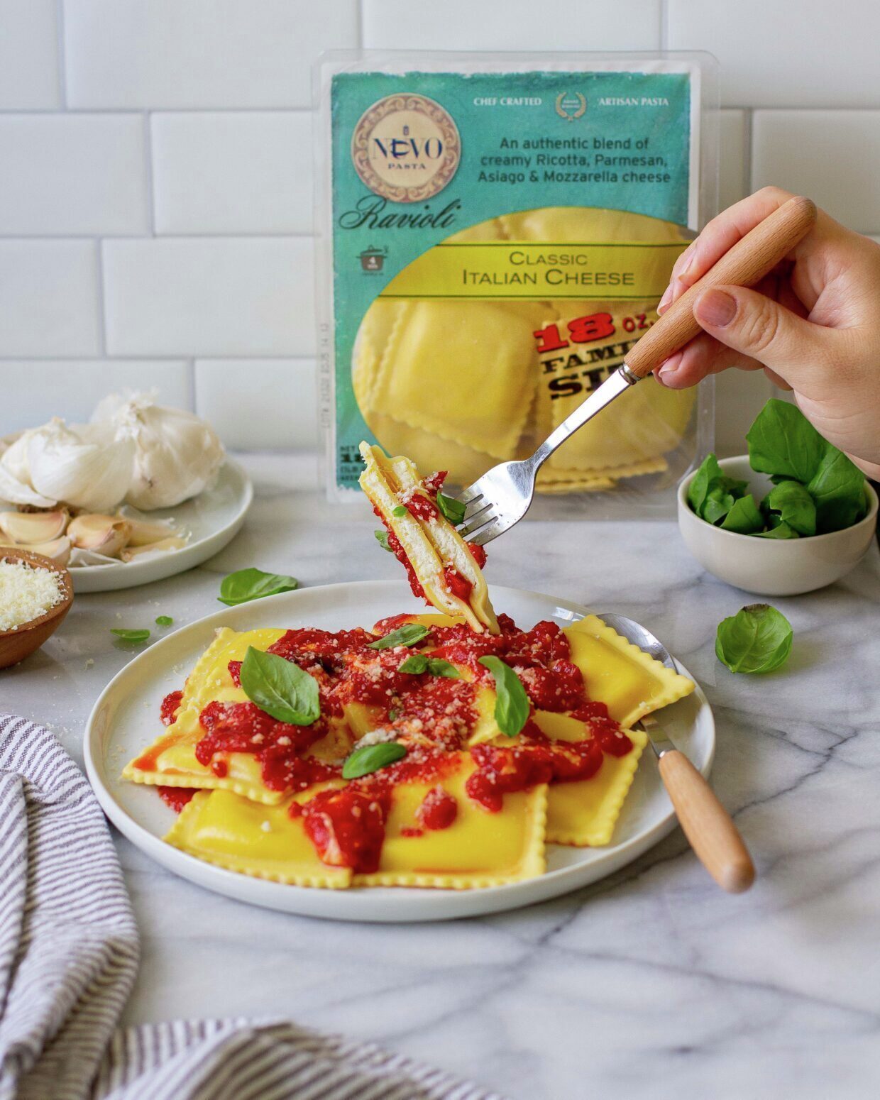 Italian Cheese Ravioli Alla Sorrentina