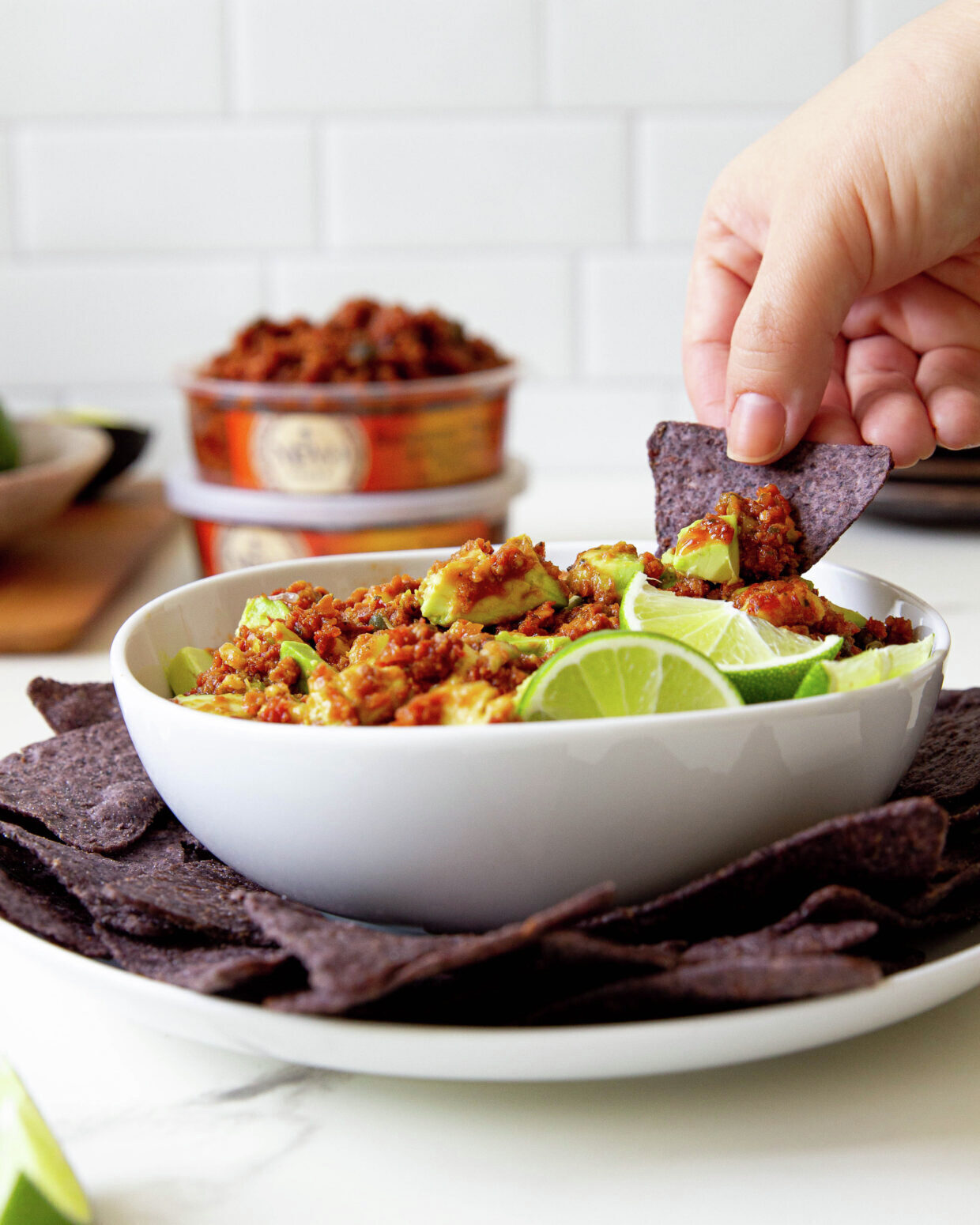 Sundried Tomato Pesto Guacamole