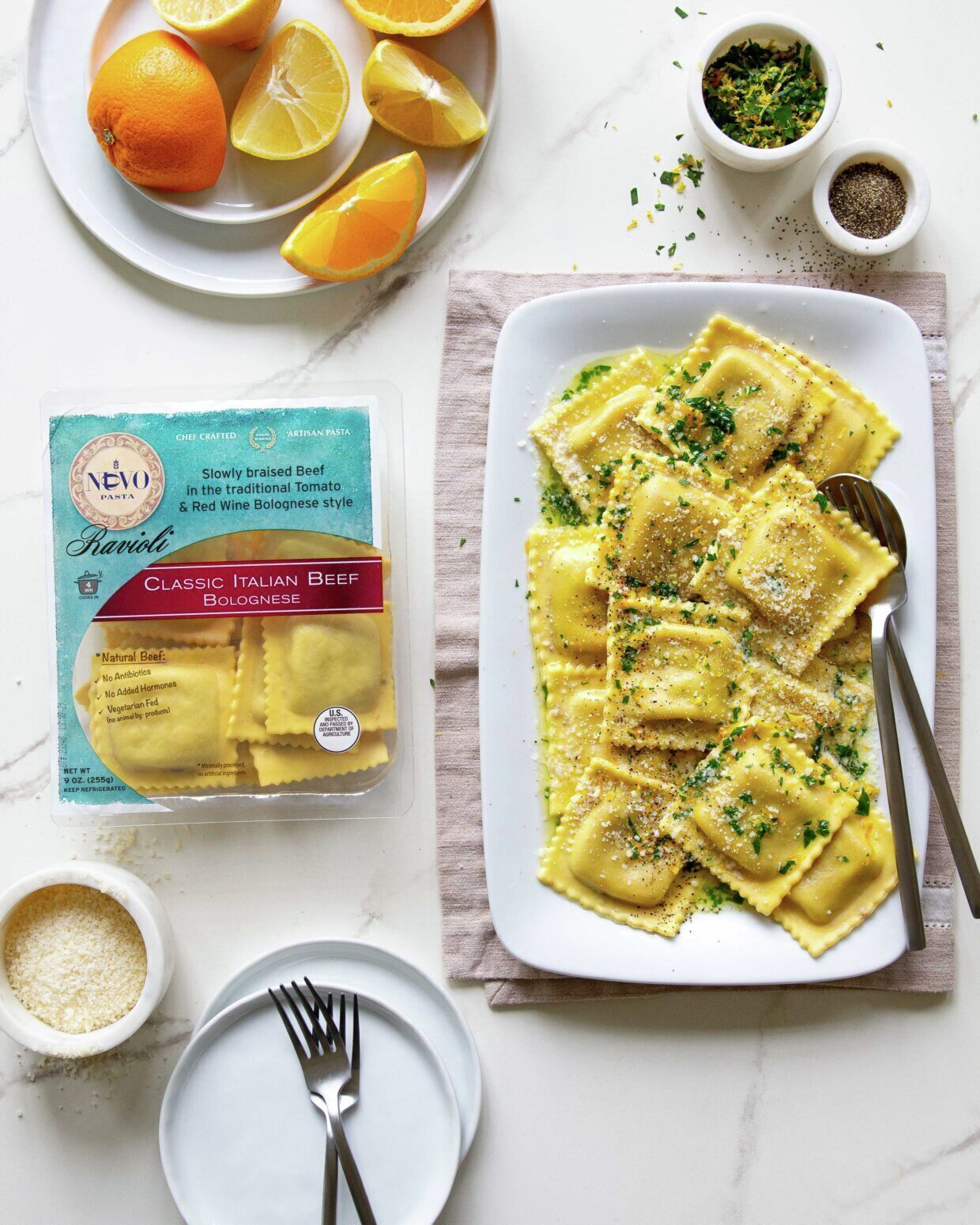 Classic Italian Beef Ravioli with Citrus Gremolata