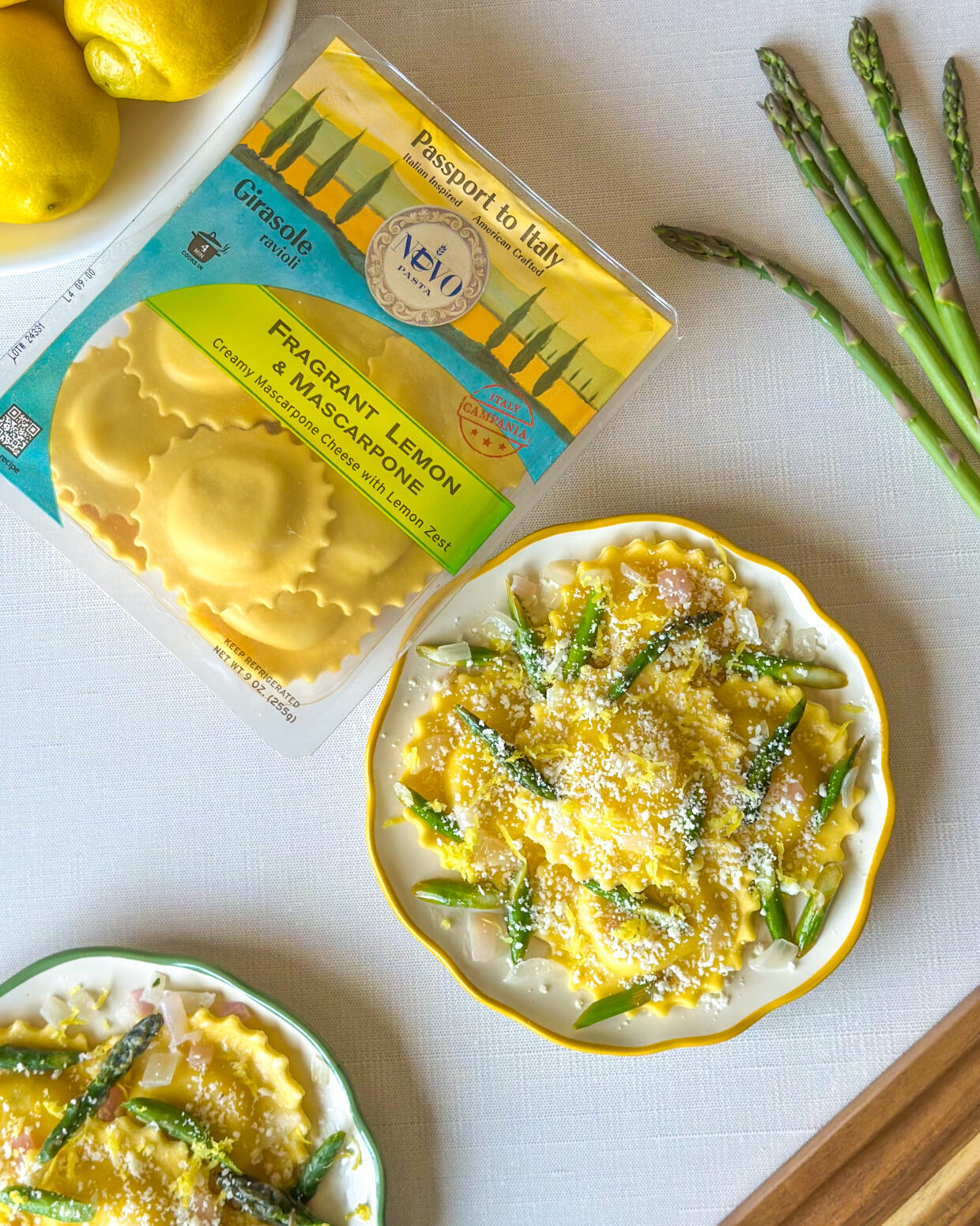 Fragrant Lemon & Mascarpone Ravioli